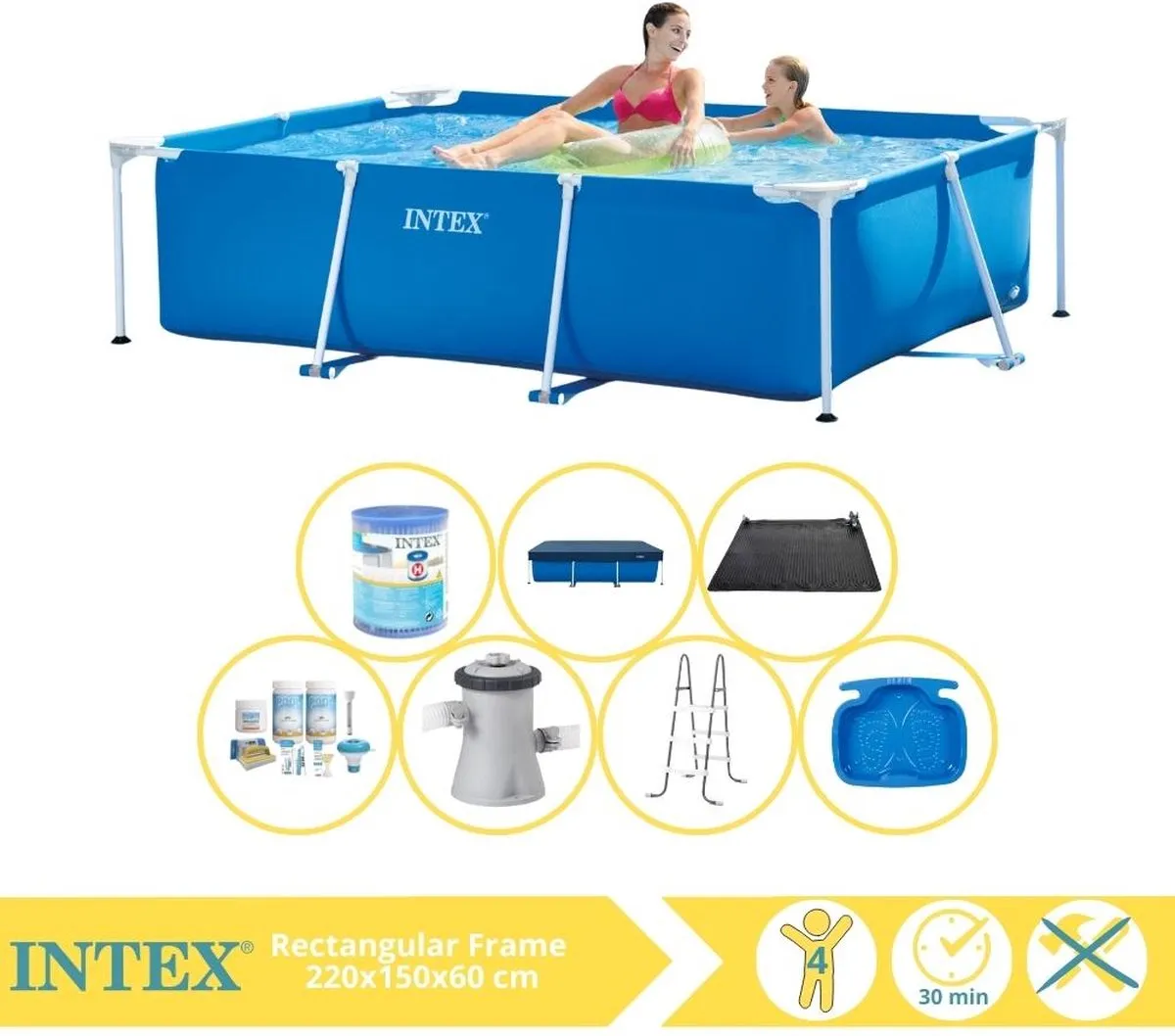 Intex 28270NP Opzetzwembad 220x150x60cm