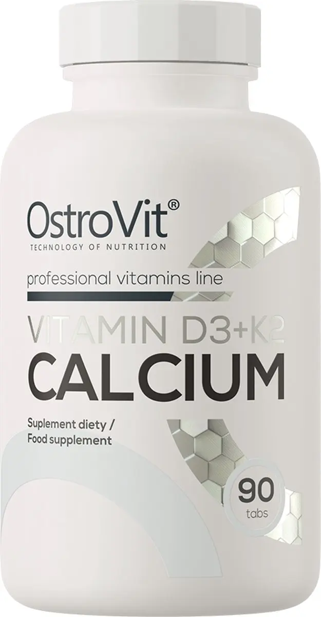 OstroVit Vitamine D3+K2+Calcium 90 Tablets