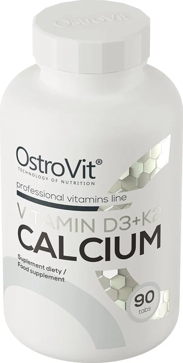 OstroVit Vitamine D3+K2+Calcium 90 Tablets - 125g