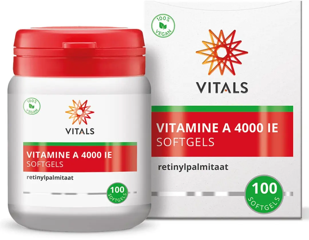 Vitals Vitamine A Retinylpalmitaat 4000IE - 200 Softgels