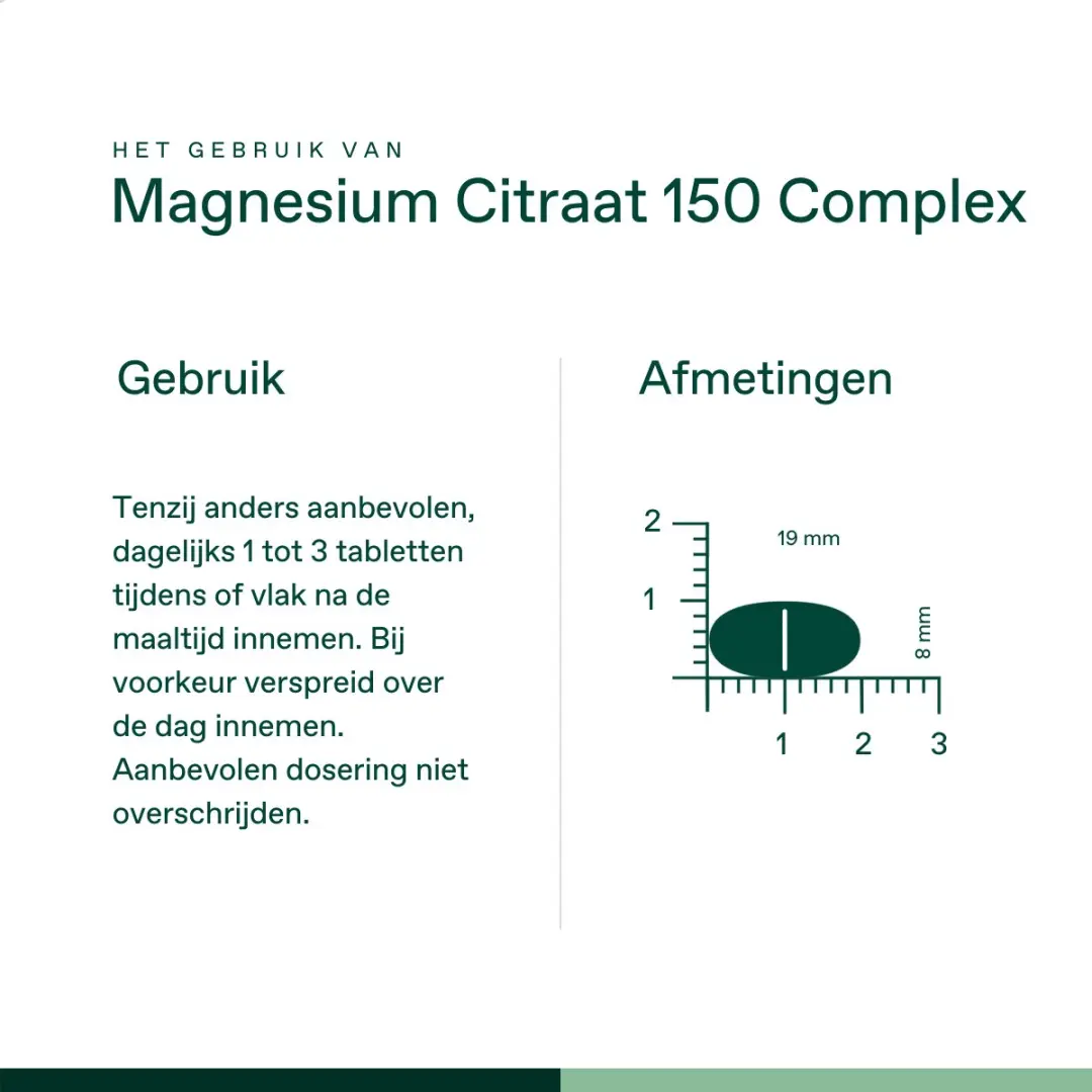 Bonusan Magnesium Citraat 120 Tabletten - Met B6