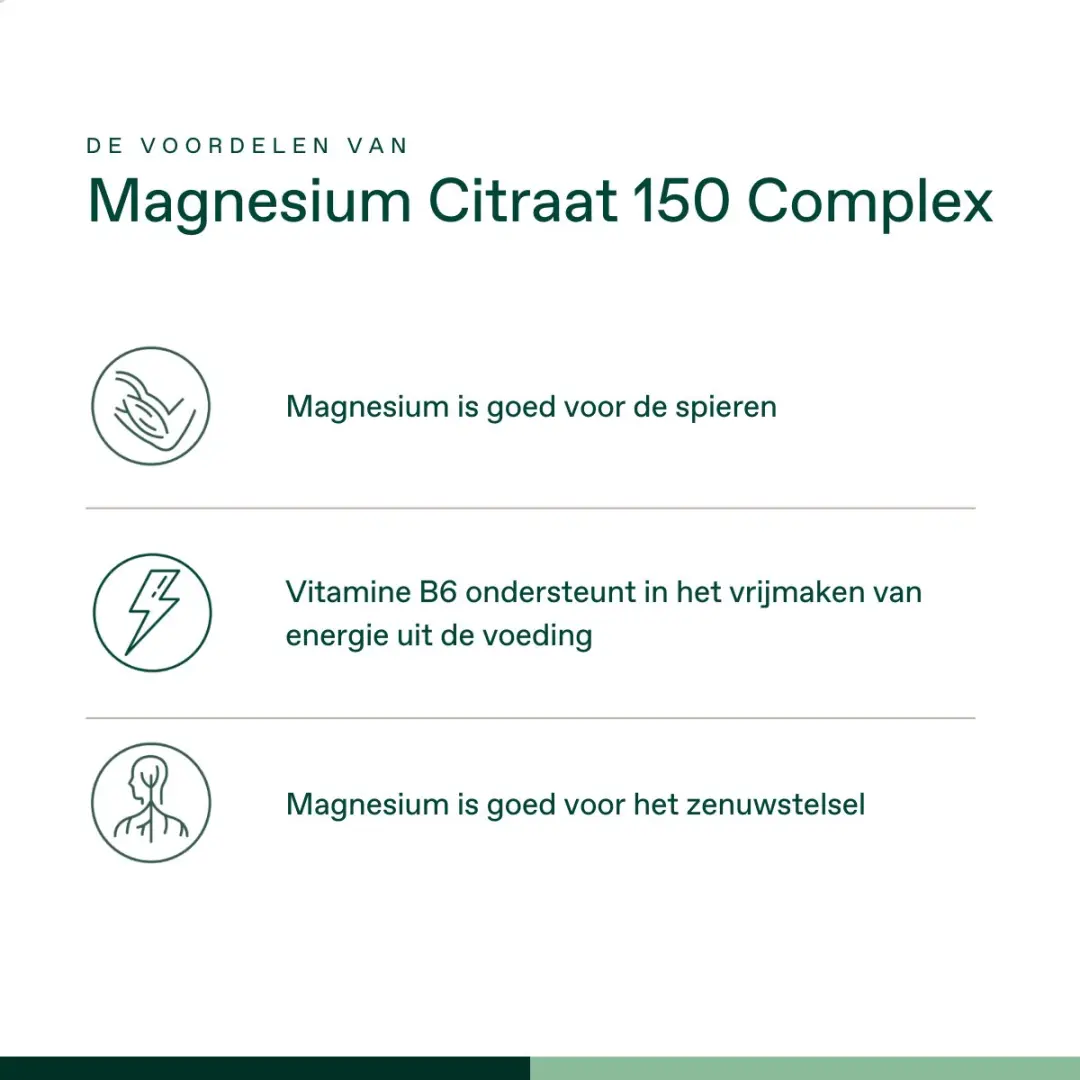 Bonusan Magnesium Citraat 120 Tabletten - Met B6