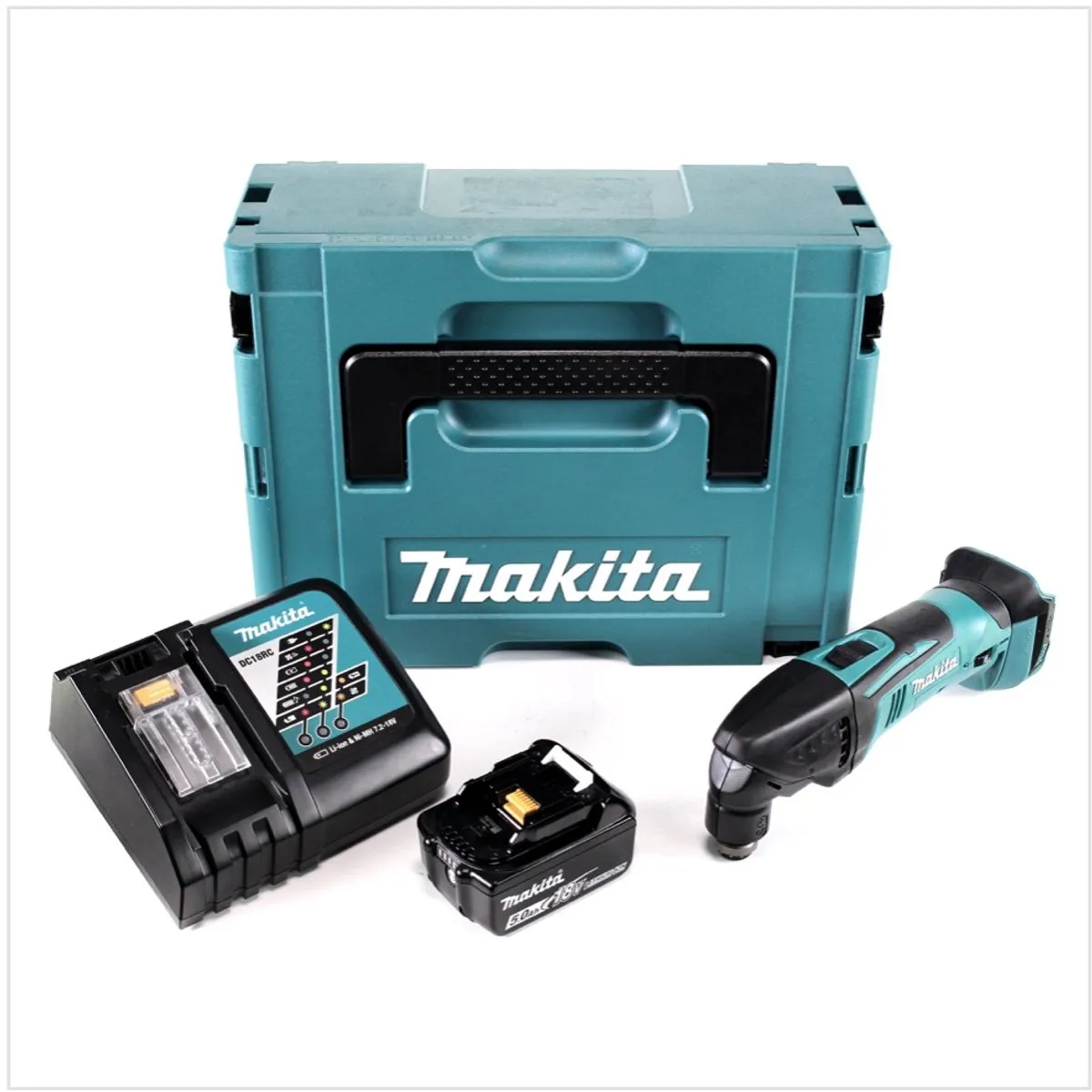 Makita DTM50RT1J Multifunctioneel Gereedschap 18V - met Makpac & 5.0Ah accu - afbeelding 2 van 5