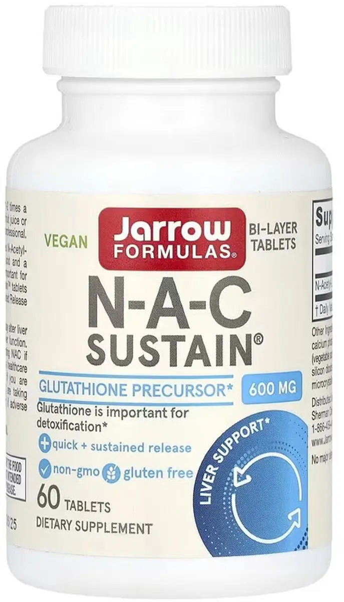 Jarrow Formulas NAC Sustain 600mg