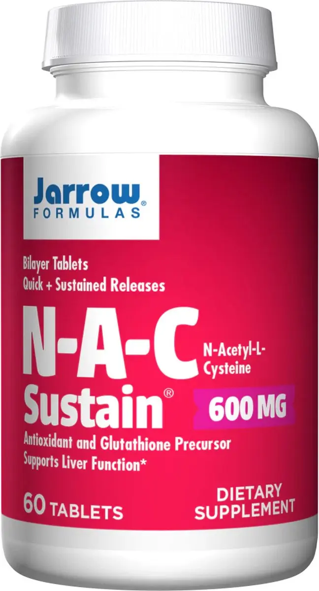 Jarrow Formulas NAC Sustain 600mg - 60 Tabletten