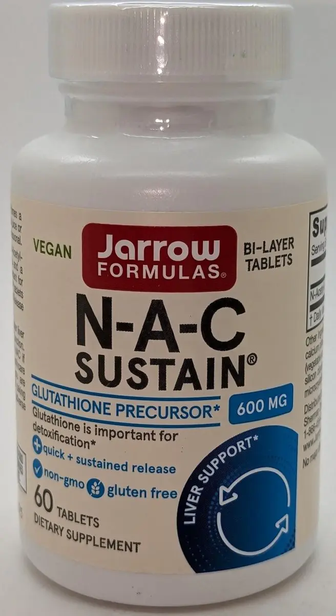 Jarrow Formulas NAC Sustain 600mg - 60 Tabletten