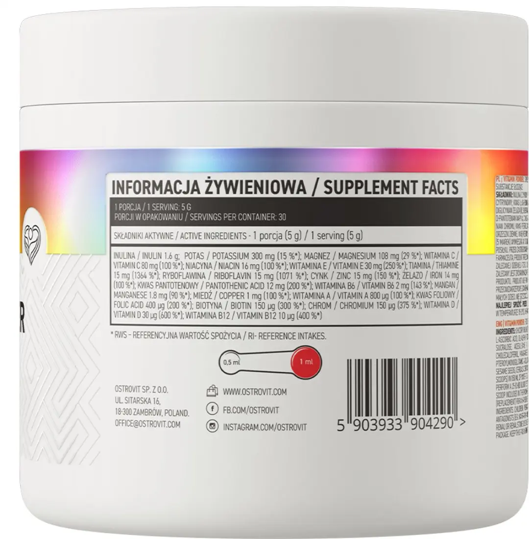 OstroVit Vitaminen & Mineralen Poeder 150g