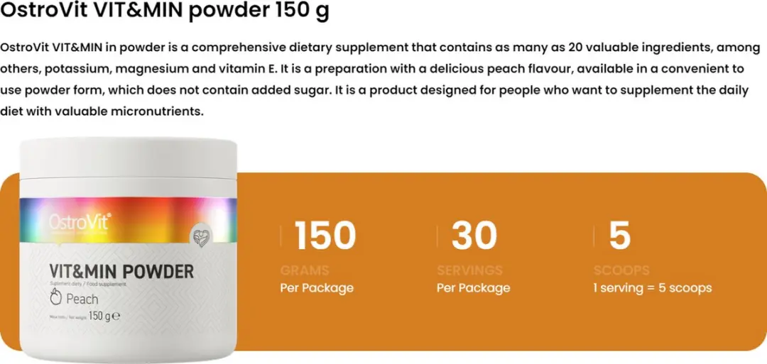 OstroVit Vitaminen & Mineralen Poeder 150g