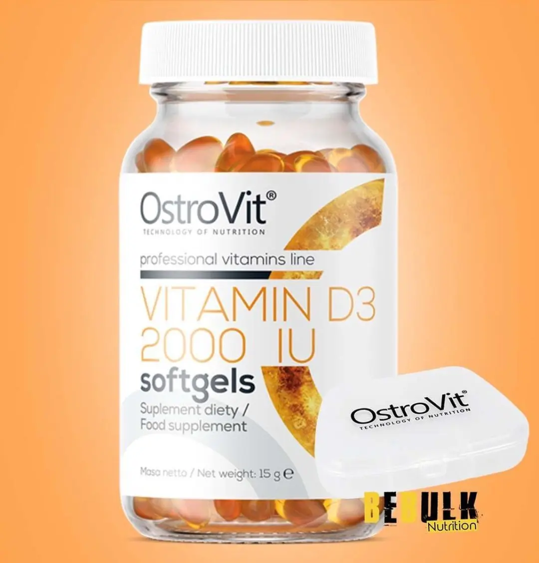 OstroVit Vitamine D3 2000 IU Softgels - 60 Capsules
