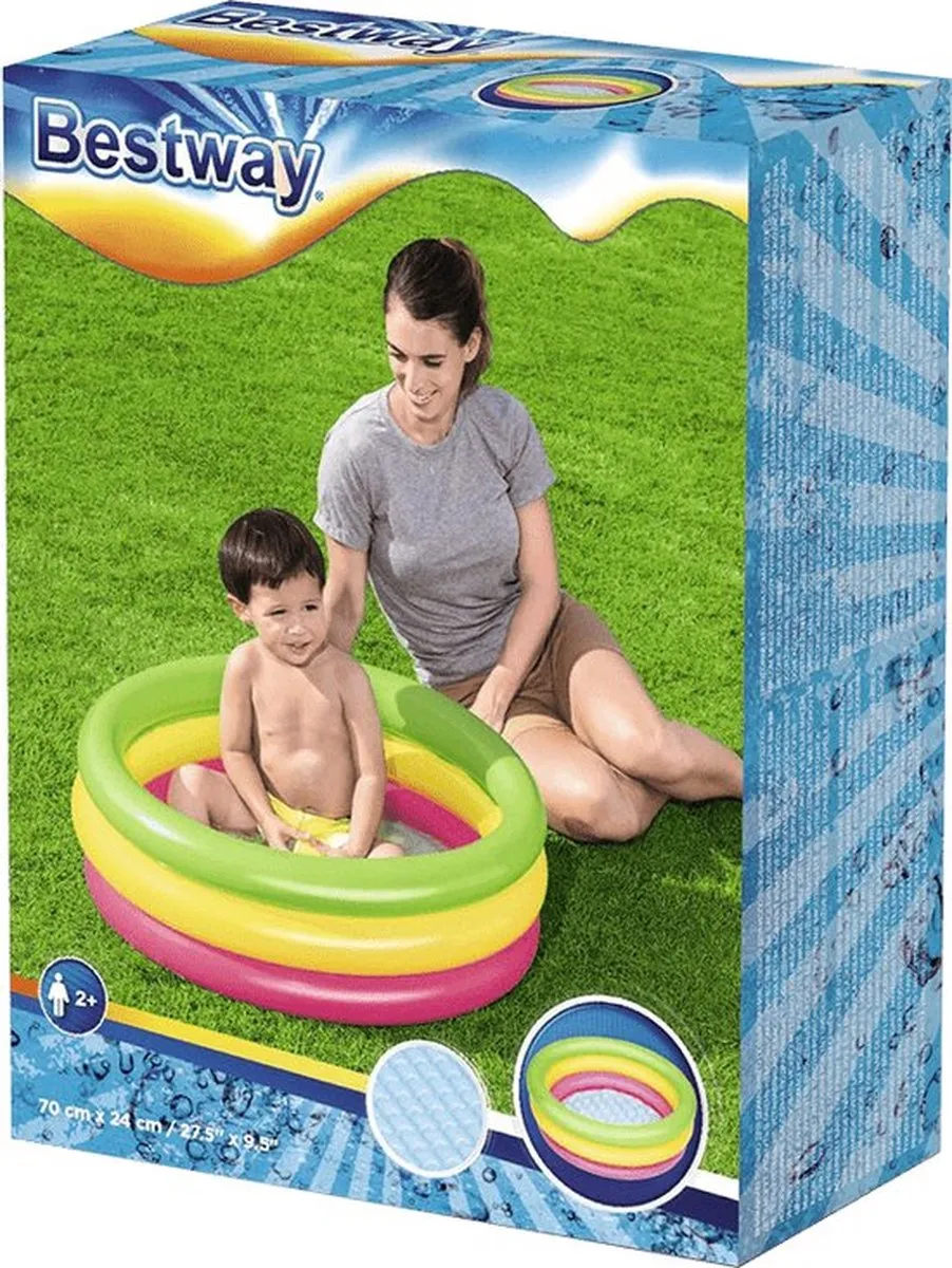 Bestway Mini Opblaaszwembad 70cm - Multicolor