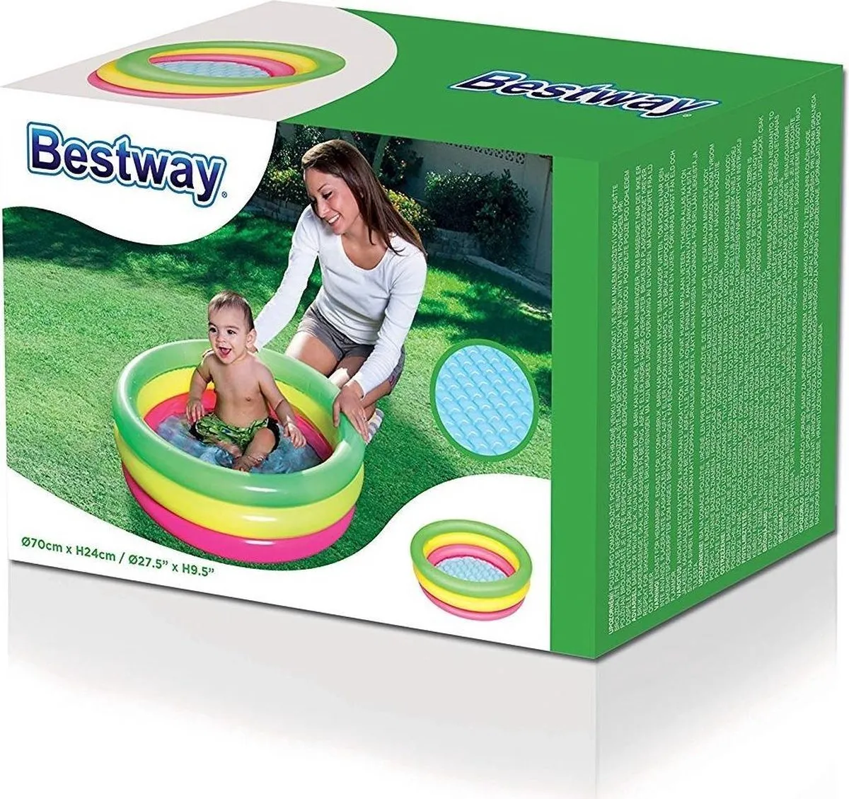 Bestway Mini Opblaaszwembad 70cm - Multicolor