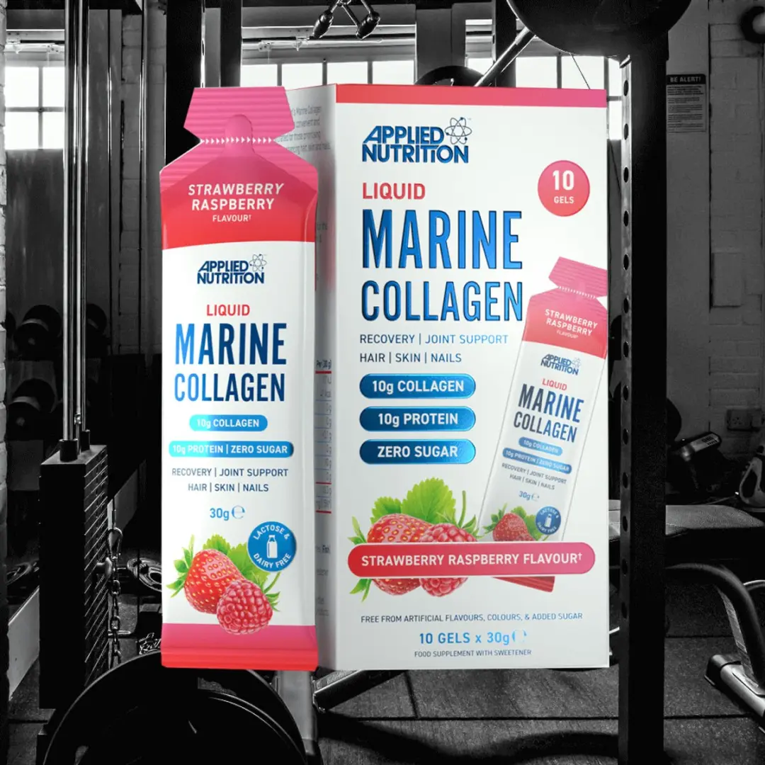 Applied Nutrition Liquid Marine Collagen 300g - 10x30g Aardbei Framboos