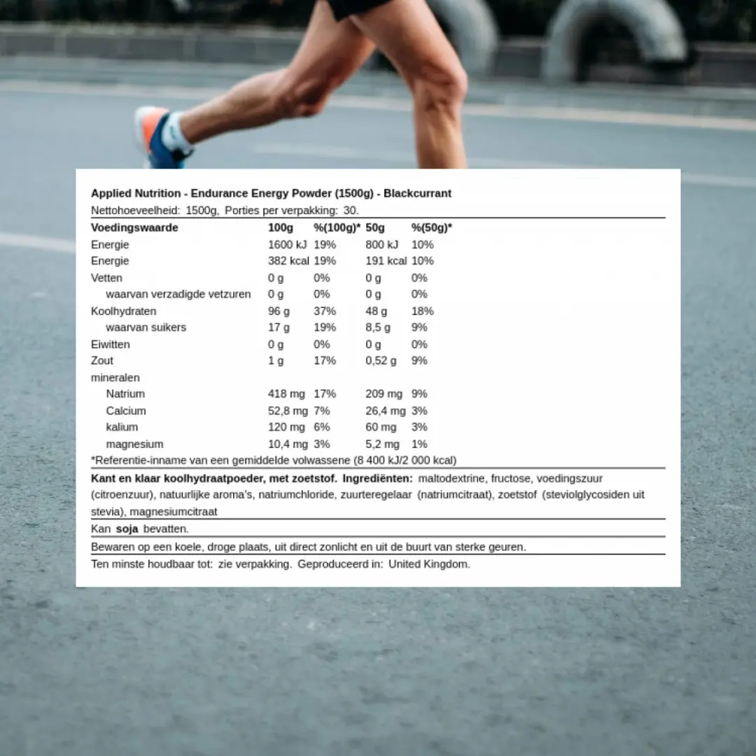 Applied Nutrition Velocity Fuel Endurance Sportdrank - 30 Doses 1.5kg - Zwart Bessen - afbeelding 6 van 6