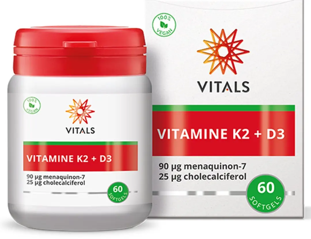 Vitals Vitamine K2 + D3 Vegan 60 Softgels