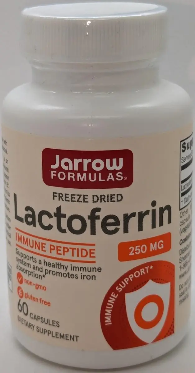 Jarrow Formulas Lactoferrin 250mg - 60 Capsules