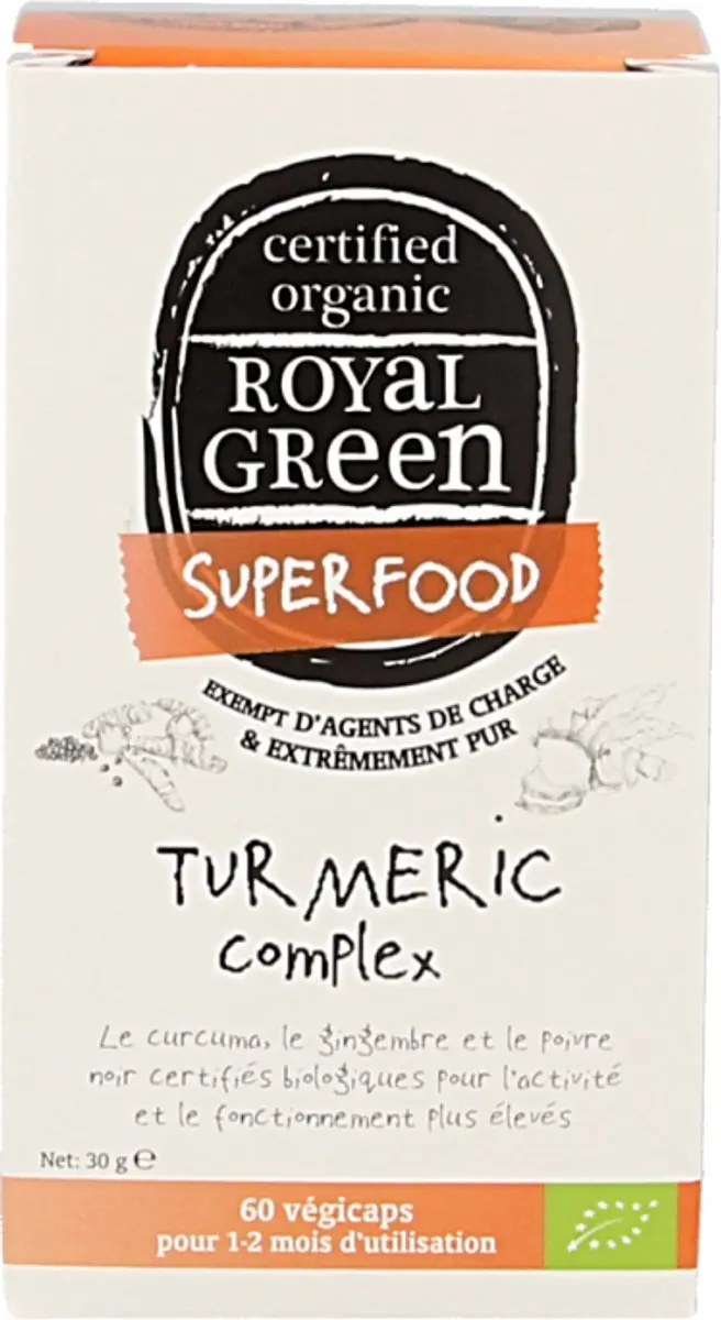 Royal Green Whey Proteïne 600g - 60 Vegicaps