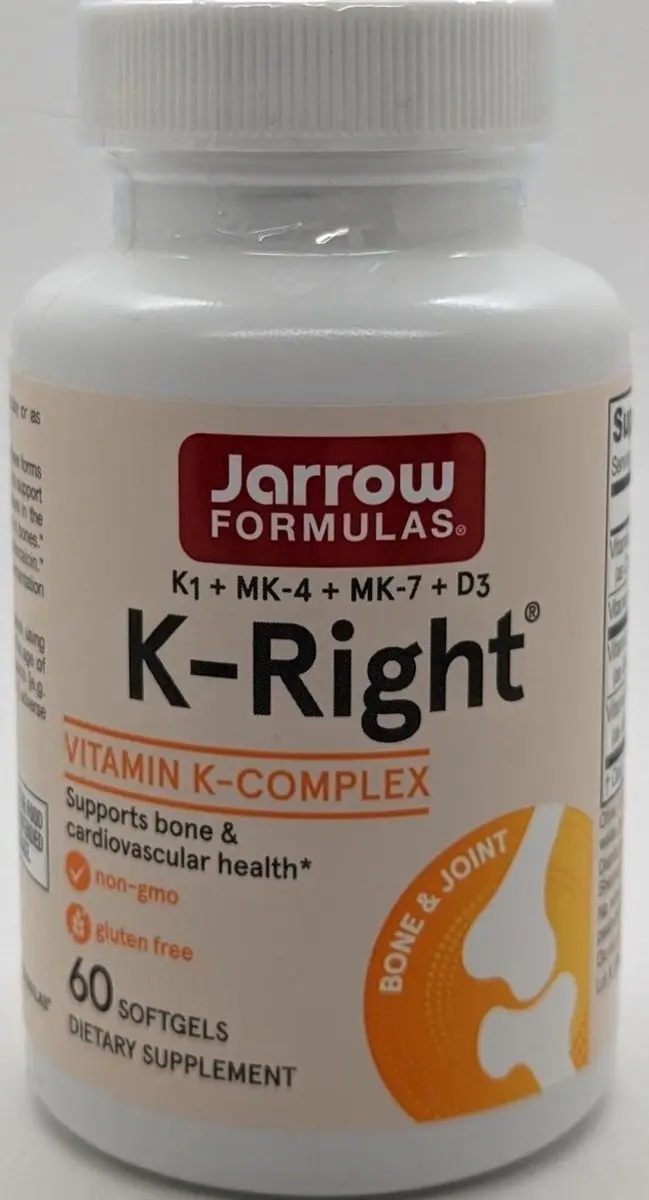 Jarrow Formulas D+K K-Right 60 Softgels - 2.2mg