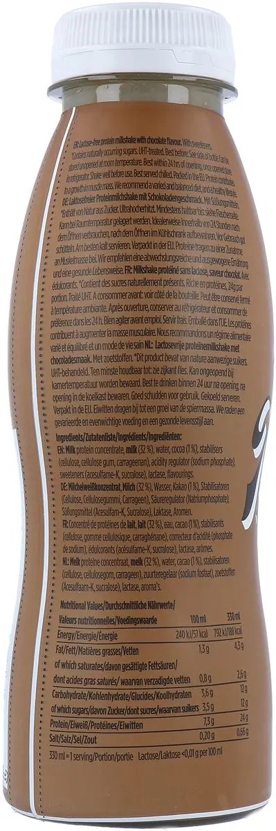 Barebells Milkshake-Chocolade 330 ml