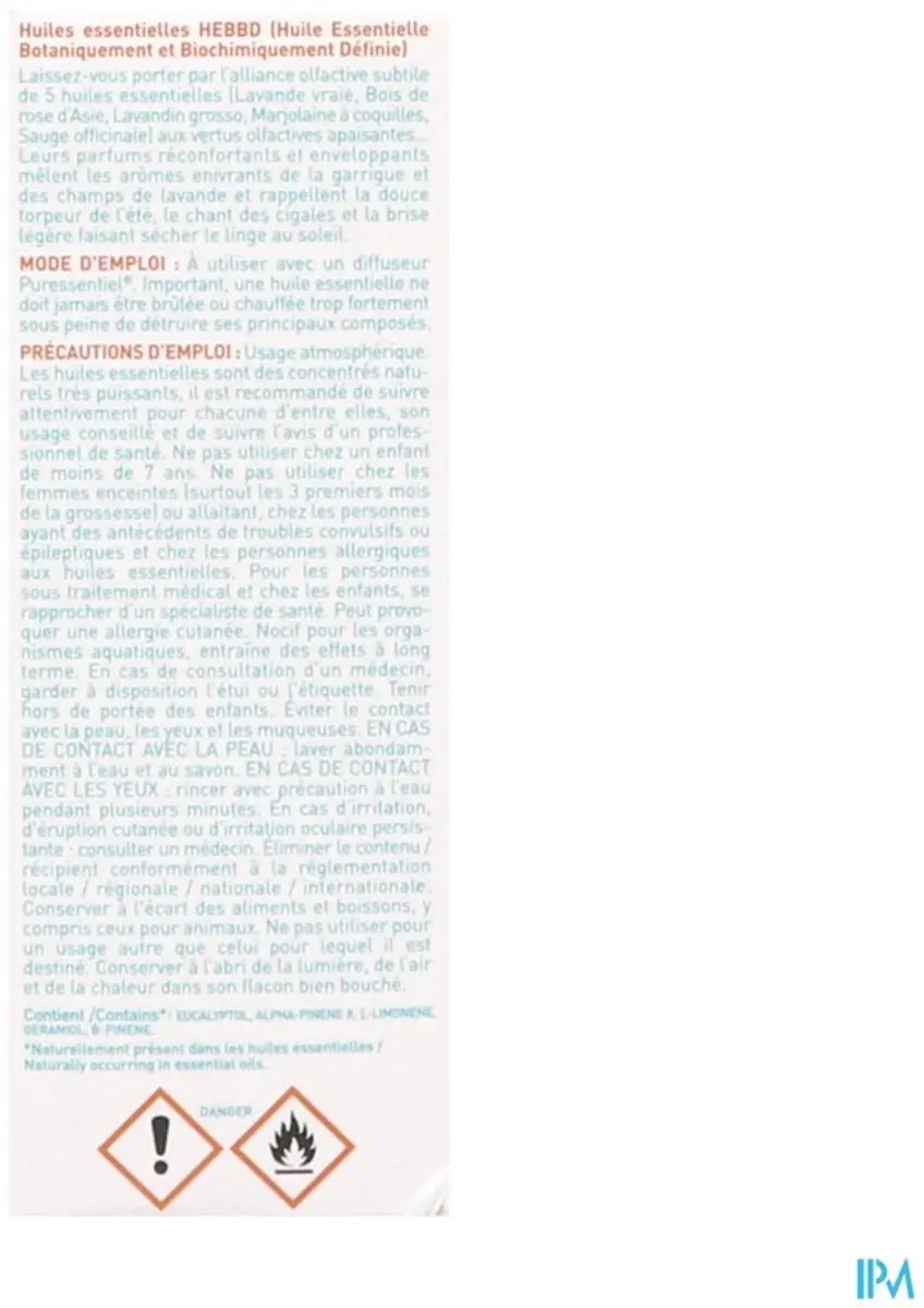 Puressentiel Etherische Oliën Provence Diffusie 30ml