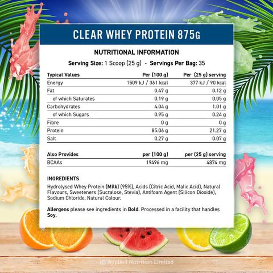 Applied Nutrition Clear Whey Eiwitpoeder 875g - Cherry/Apple