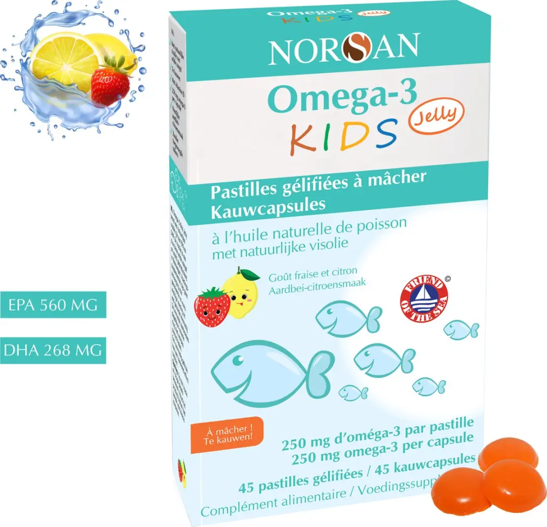Norsan Omega-3 Kids Jelly 45 Kauwcapsules