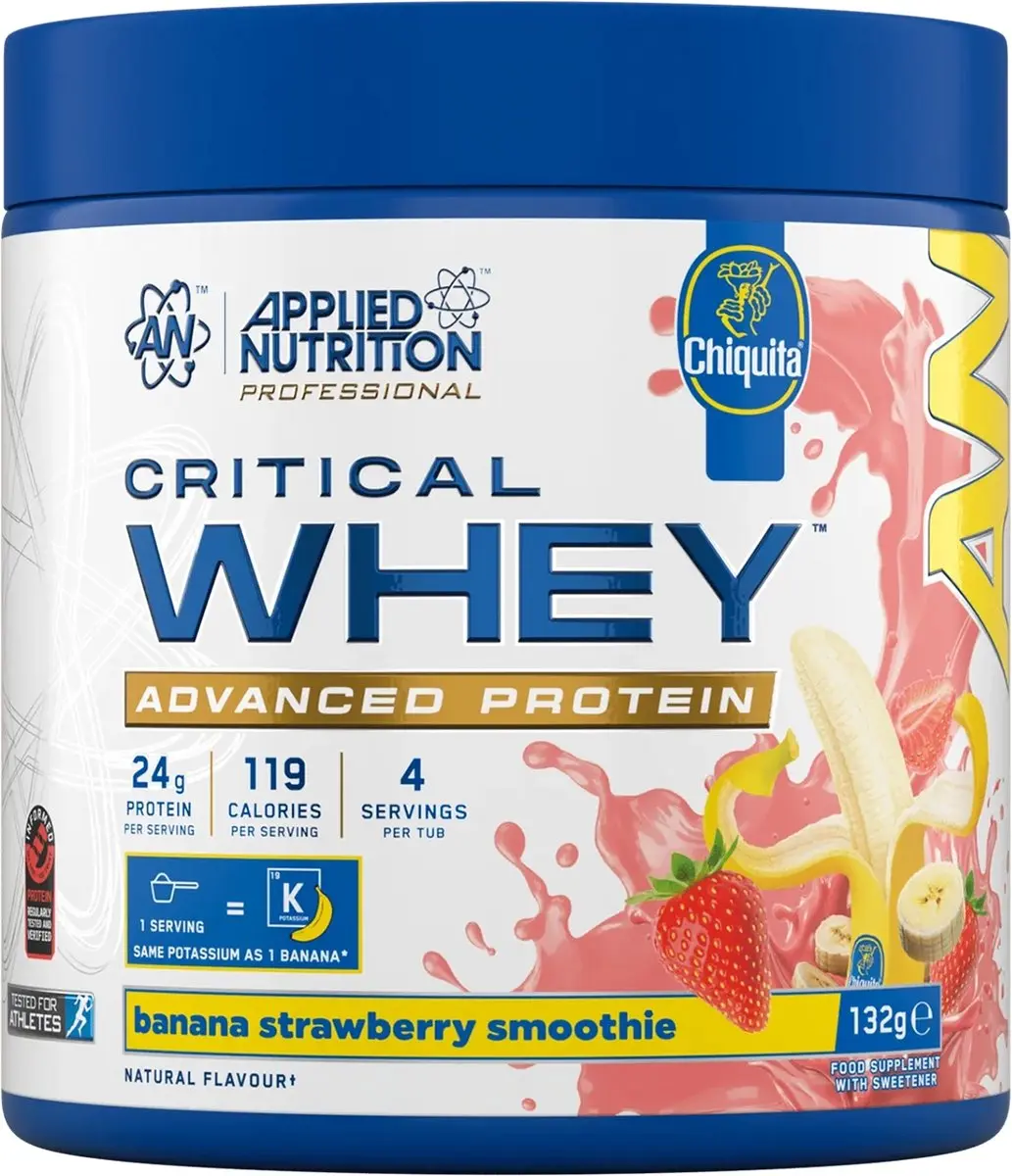 Applied Nutrition Critical Whey Chiquita Banana Strawberry 132g