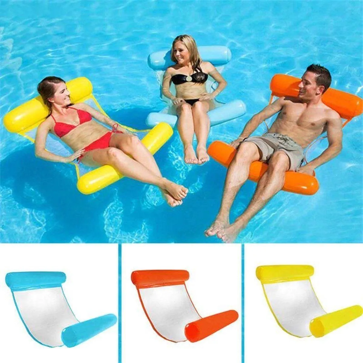 Intex 183x69cm WaterHangmat Drijfstoel 108x73cm - Opblaasbaar