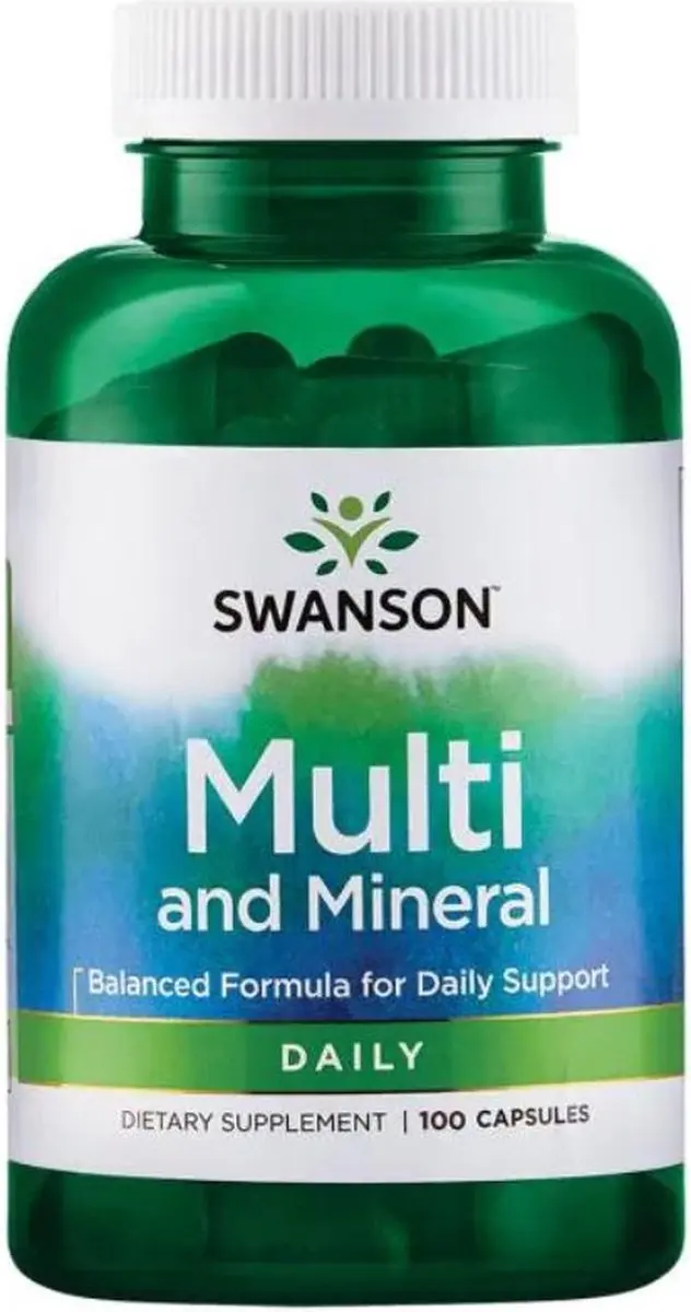 Swanson Daily MultiVitamin & Mineral 100 Capsules