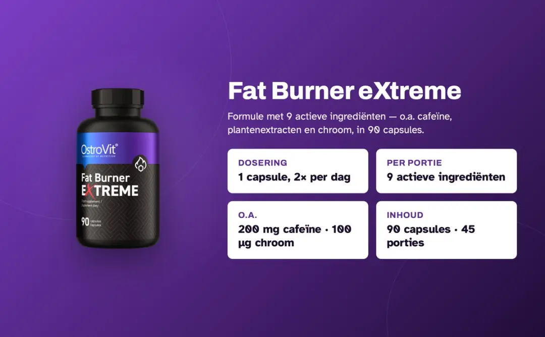 OstroVit Fat Burner eXtreme Capsules - 90 Stuks