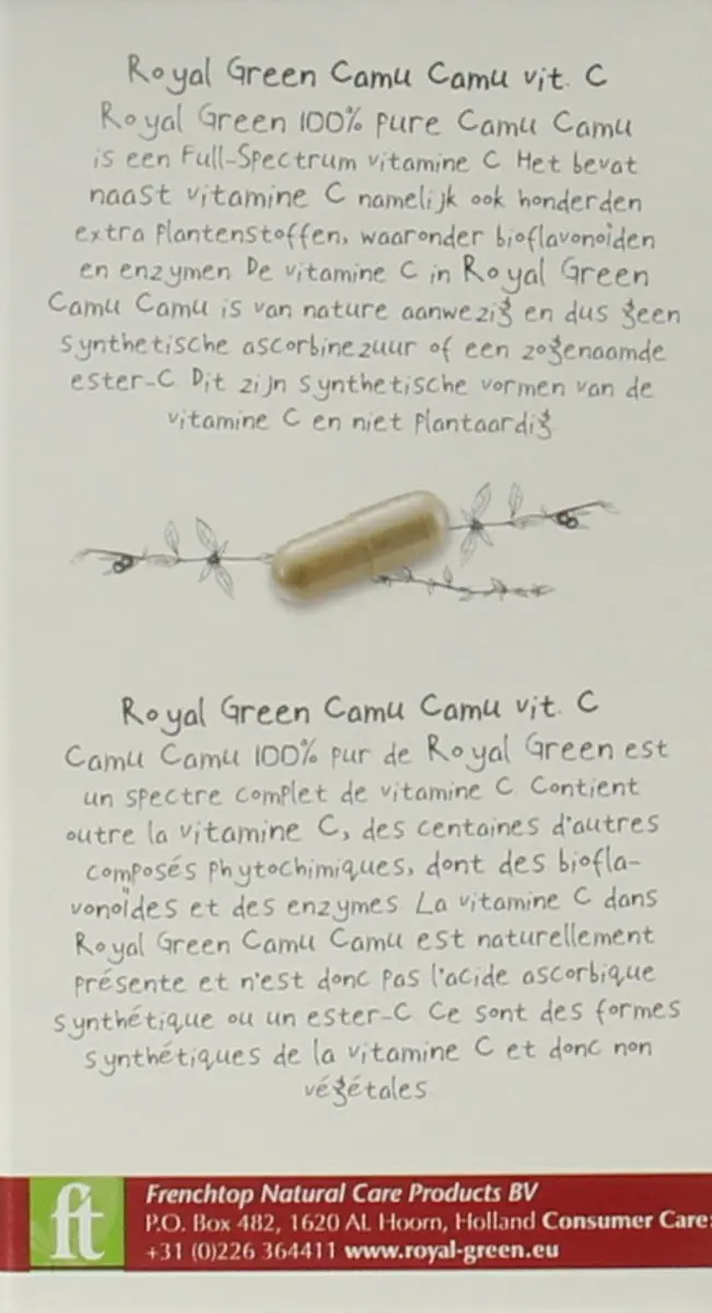 Royal Green Camu Camu Vitamine C Capsules 60 Stuks