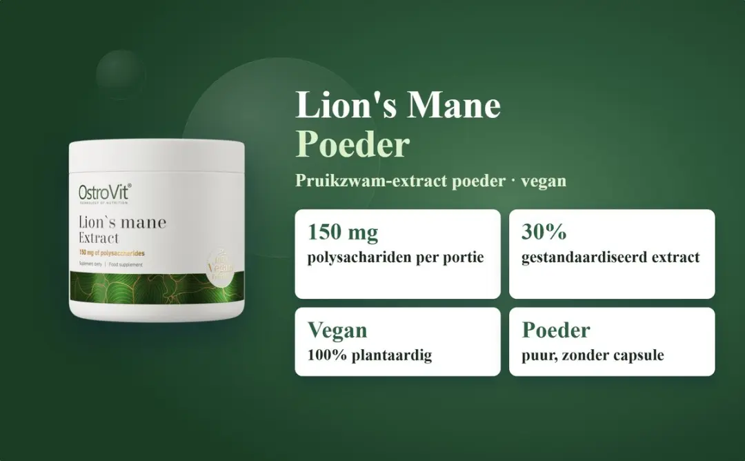 OstroVit Lion's Mane Extract 50g - Vegan