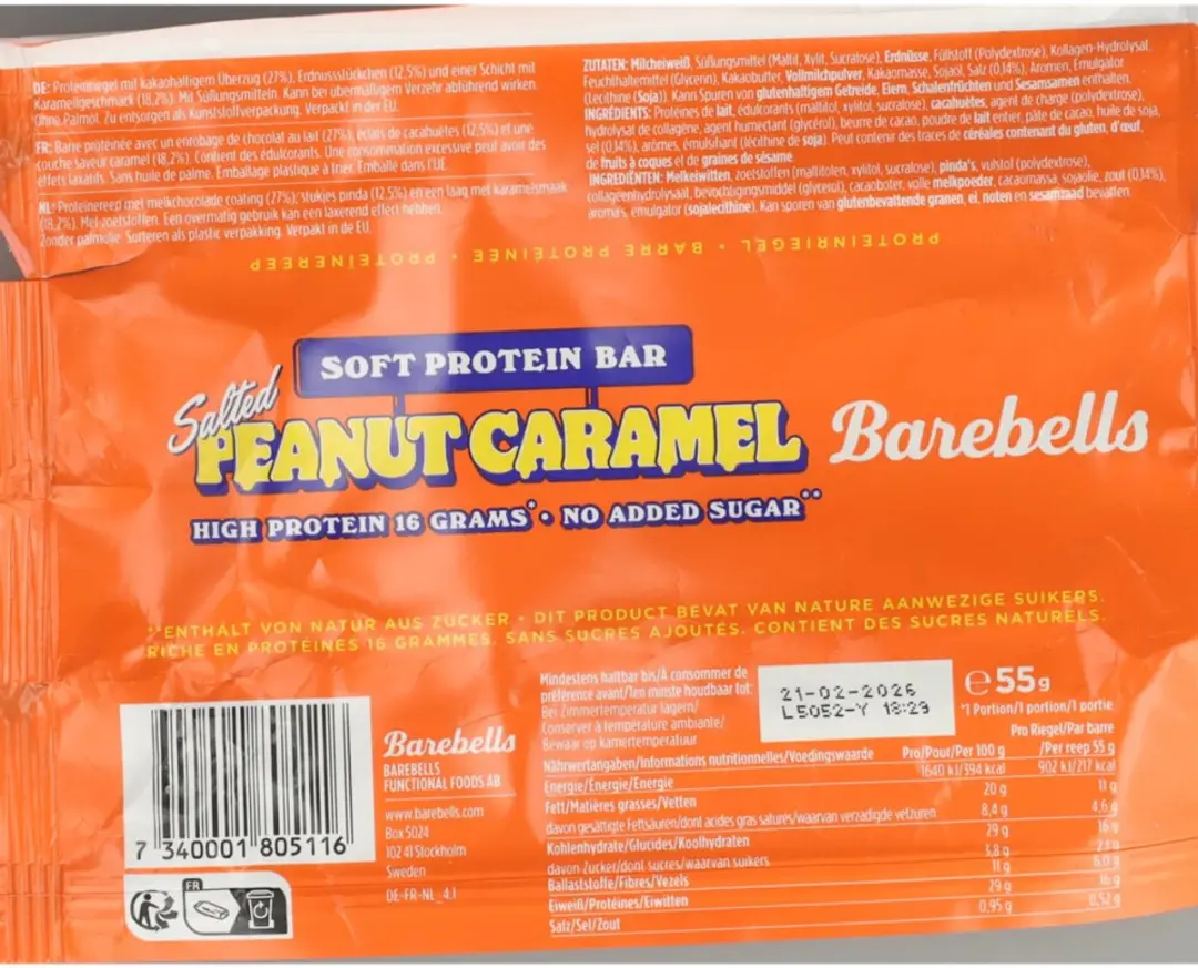 Barebells Soft Bar Salted Peanut Caramel - 12 Stuks