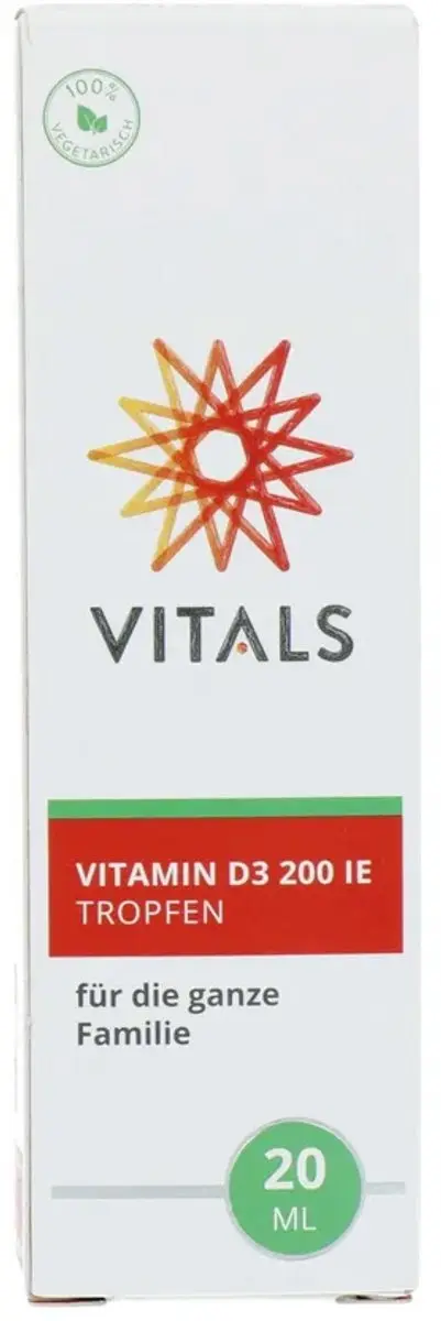 Vitals Vitamine D3 200 IE - 700 druppels 20ml