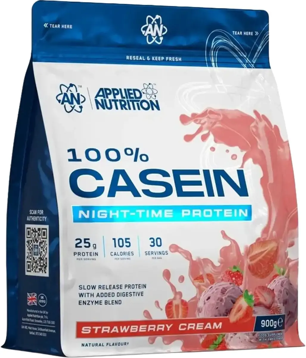 Applied Nutrition 100% Caseïne Protein 900g - Aardbei