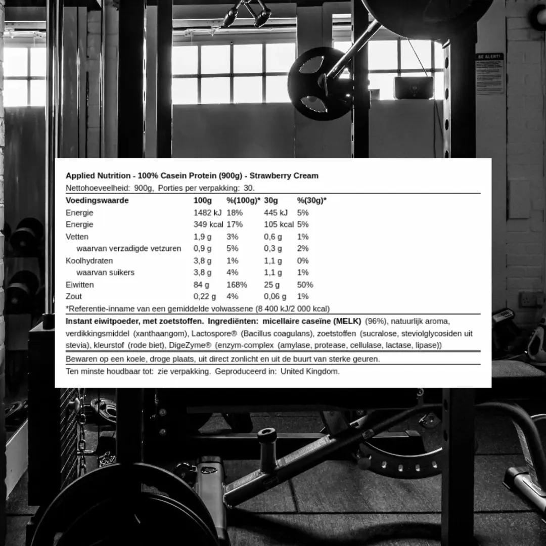 Applied Nutrition 100% Caseïne Protein 900g - Aardbei