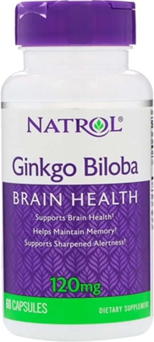 Natrol Ginkgo Biloba 120mg Capsules - 60 Stuks