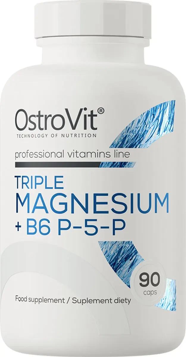 OstroVit Triple Magnesium + B6 P-5-P 90 Capsules