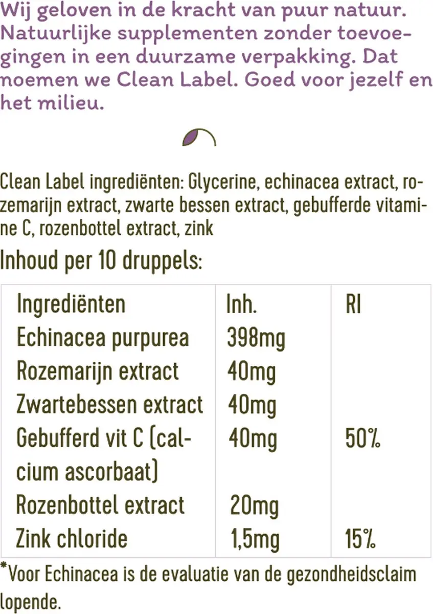 Laveen Weerstand Drops 30ml - Vitamine C, Zink & Echinacea