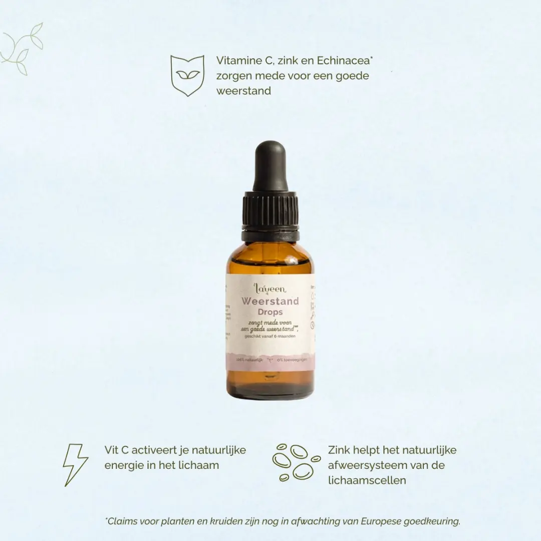 Laveen Weerstand Drops 30ml - Vitamine C, Zink & Echinacea - afbeelding 6 van 6