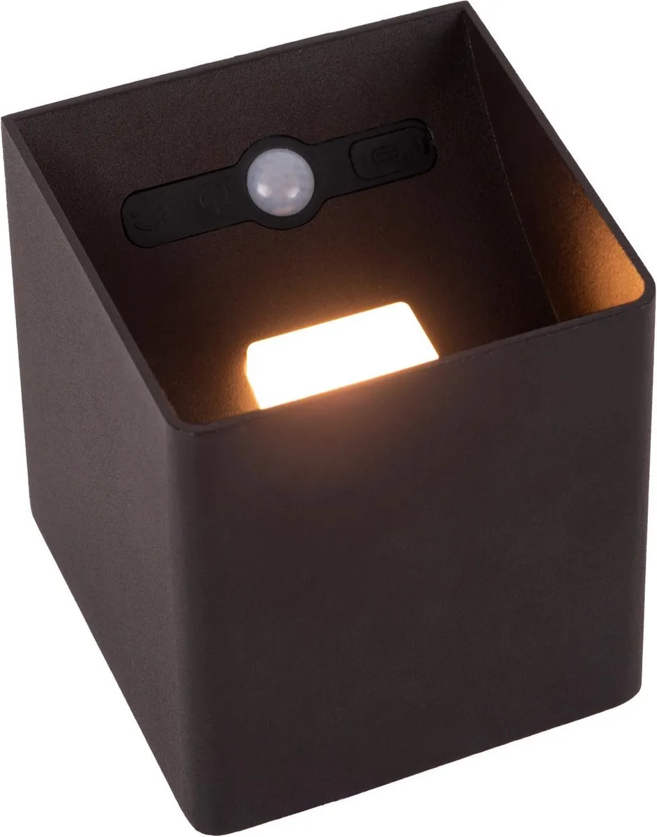 Lucide Vertigo Wandlamp Oplaadbaar - 1x6W 2700K - IP54 - Zwart