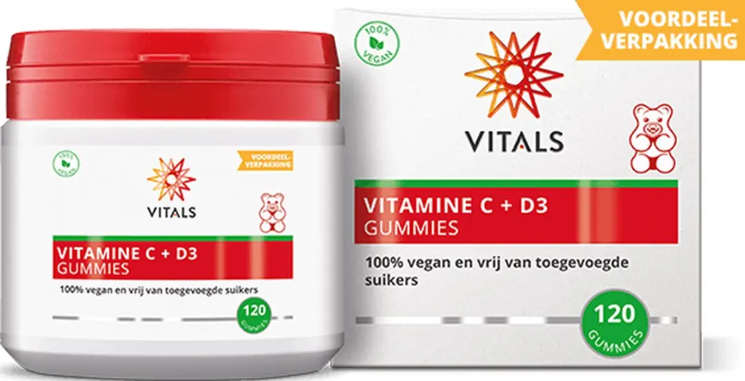 Vitals Vitamine C + D3 Gummies 360g