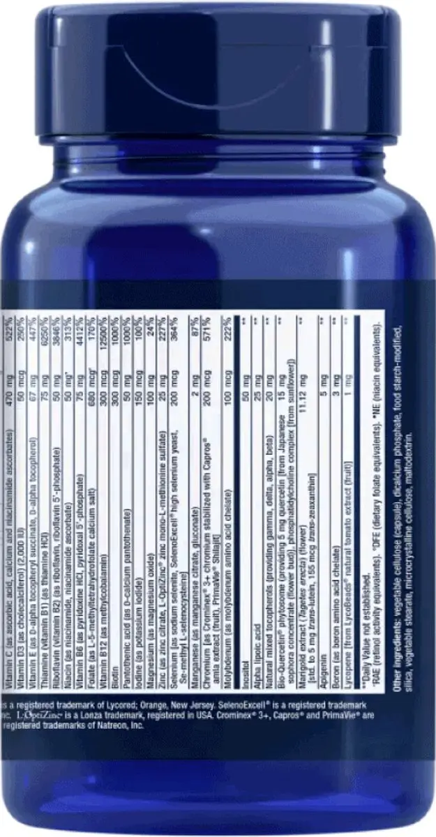 Life Extension Two-Per-Day Multivitamine 120 Capsules