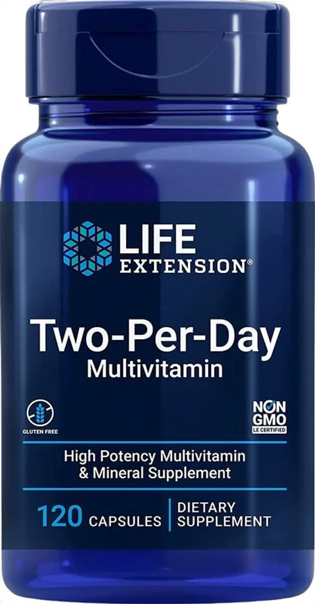 Life Extension Two-Per-Day Multivitamine 120 Capsules