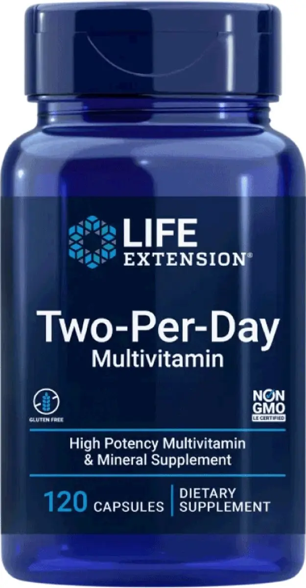 Life Extension Two-Per-Day Multivitamine 120 Capsules