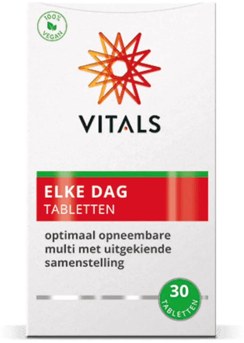 Vitals Elke Dag Multivitamine 30 tabletten