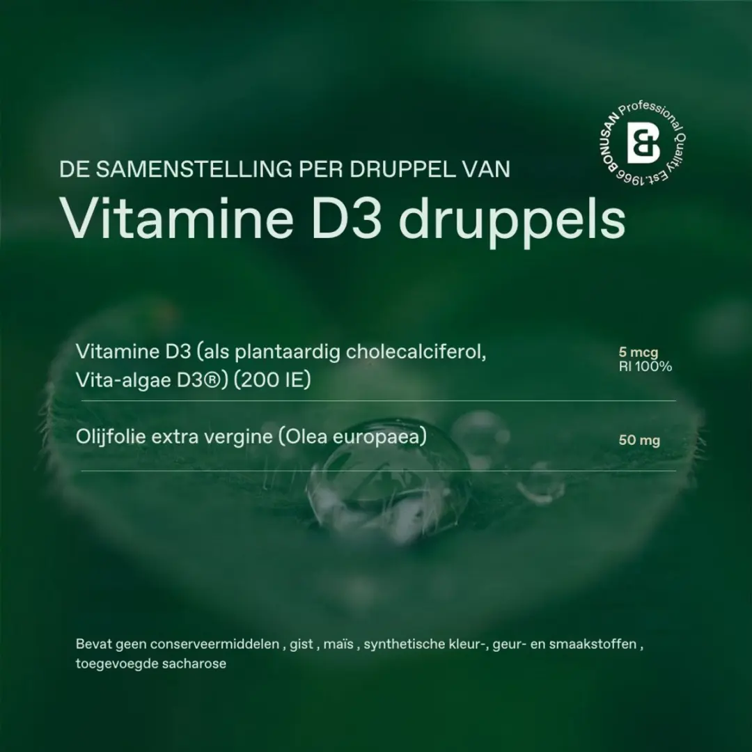 Bonusan Vitamine D3 Druppels 50ml - 5 µg per Druppel