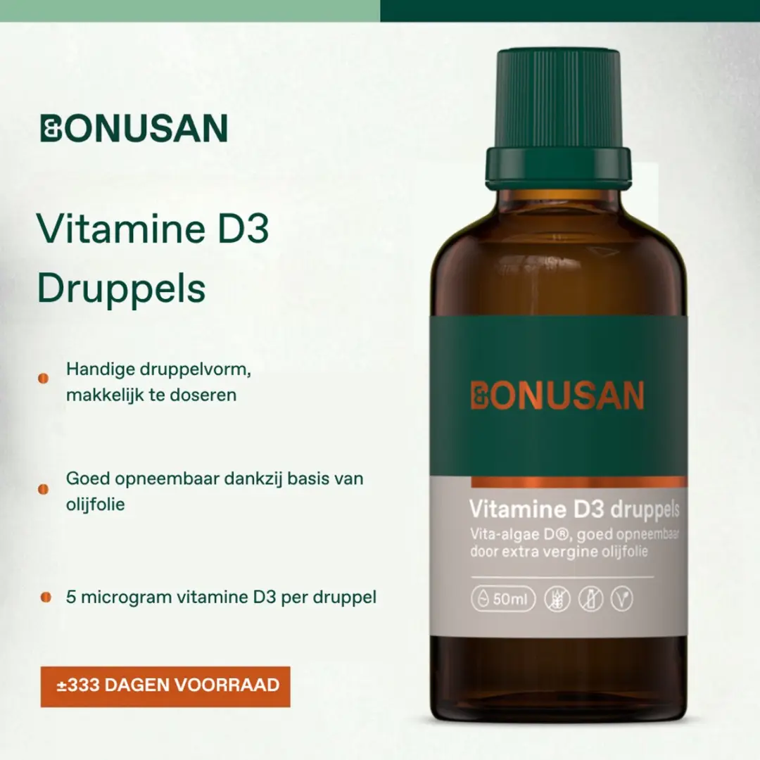 Bonusan Vitamine D3 Druppels 50ml - 5 µg per Druppel