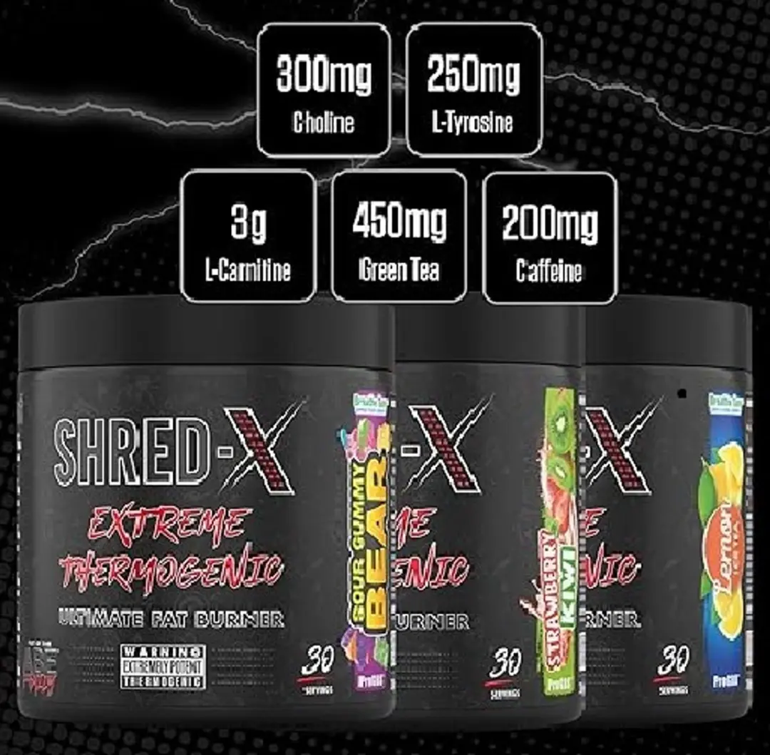 Applied Nutrition Shred X Powder Fat Burner 300g - Smaak Sour Gummy Bear