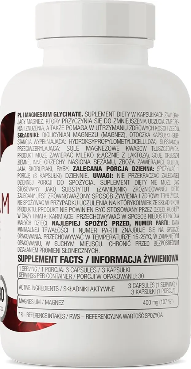 OstroVit Magnesium Bisglycinaat 90 Capsules