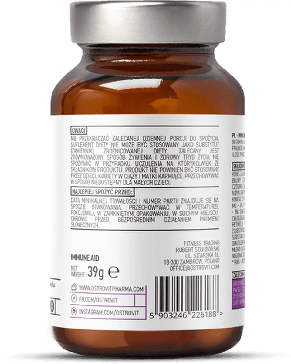 OstroVit Immune Aid Pharma Capsules - 90 Stuks